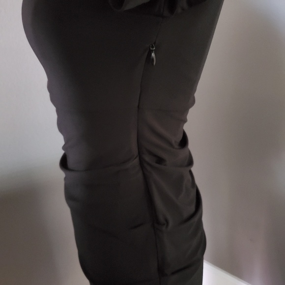 Laundry by Shelli Segal Leather Yoke Dress - Picture 5 of 8